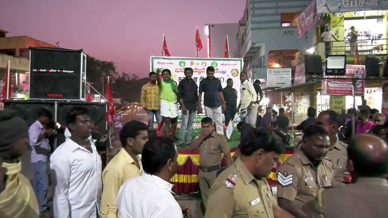 ? திமுக குண்டர்கள் வன்முறை வெறியாட்டம் | அரூர்  ஆர்ப்பாட்டத்தில் அத்துமீறி மேடையேறி அட்டூழியம்