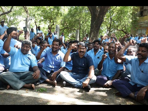 ? நேரலை: 21-05-2022 எம். ஆர். சி. நகர் | சென்னை பெருநகர துப்புரவு தொழிலாளர் போராட்டத்தில் சீமான்