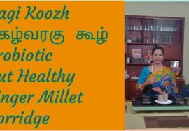 கேழ்வரகு கூழ்/Ragi Koozh/Gut healthy Finger millet Porridge/Probiotic drink|Mallika Badrinath Recipe