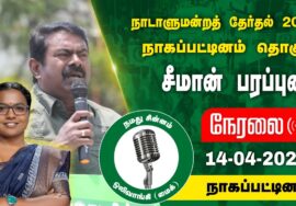 ?நேரலை 14-04-2024 நாகப்பட்டினம் சீமான் பரப்புரை | நாகை வேட்பாளர் மு.கார்த்திகா  SeemanSpeech LIVE